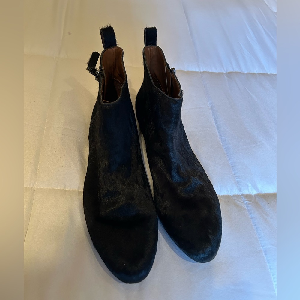 GAP Black Calf Hair Booties Size 9US Worn Once